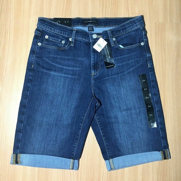 Banana Republic Shorts Banana Republic Denim Bermuda Shorts Dark